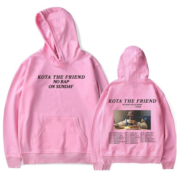 Kota The Friend No Rap On Sunday US Tour Hoodie 2025 Merch Women Man Fashion Casual Long Sleeve Sweatshirt