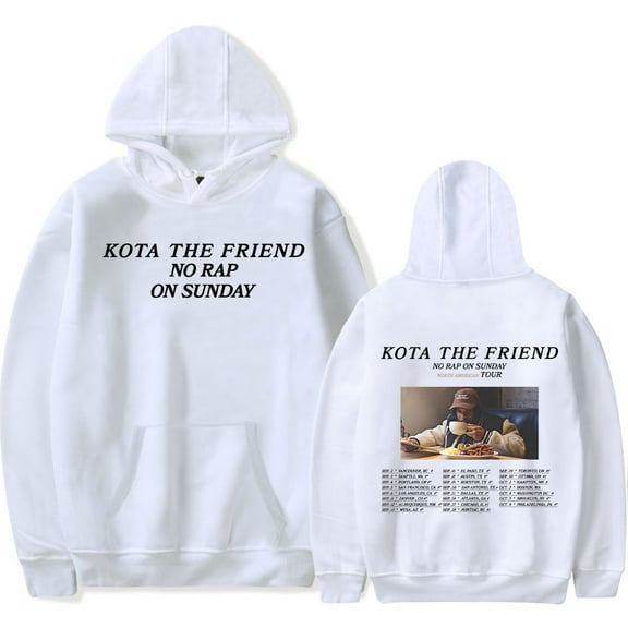 Kota The Friend No Rap On Sunday US Tour Hoodie 2025 Merch Women Man Fashion Casual Long Sleeve Sweatshirt