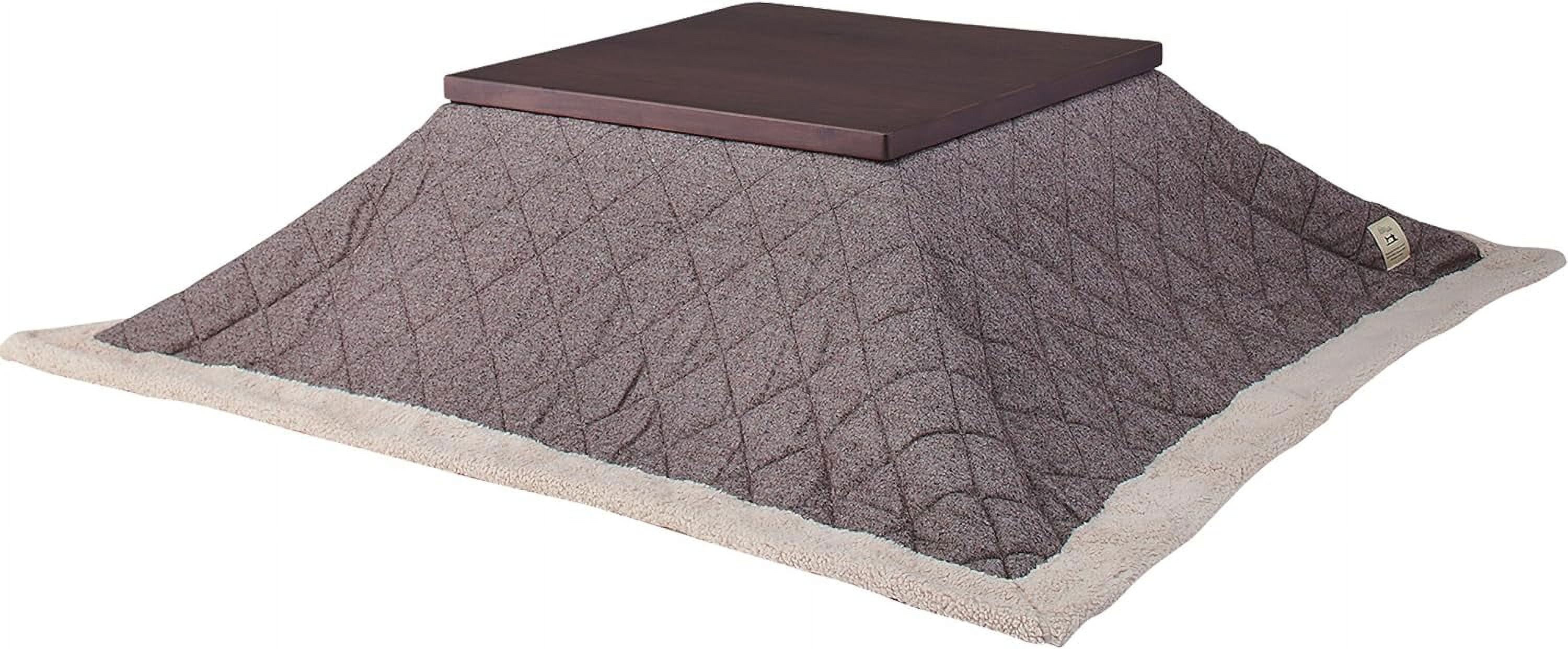 Kotatsu Futon Comforter Square Shape W75 X D75 Inches, 100 Polyester