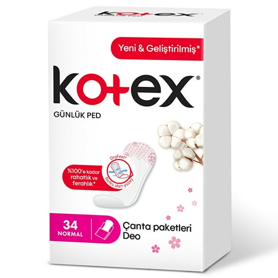 Kotex Daily Pads Normal 34 Pcs