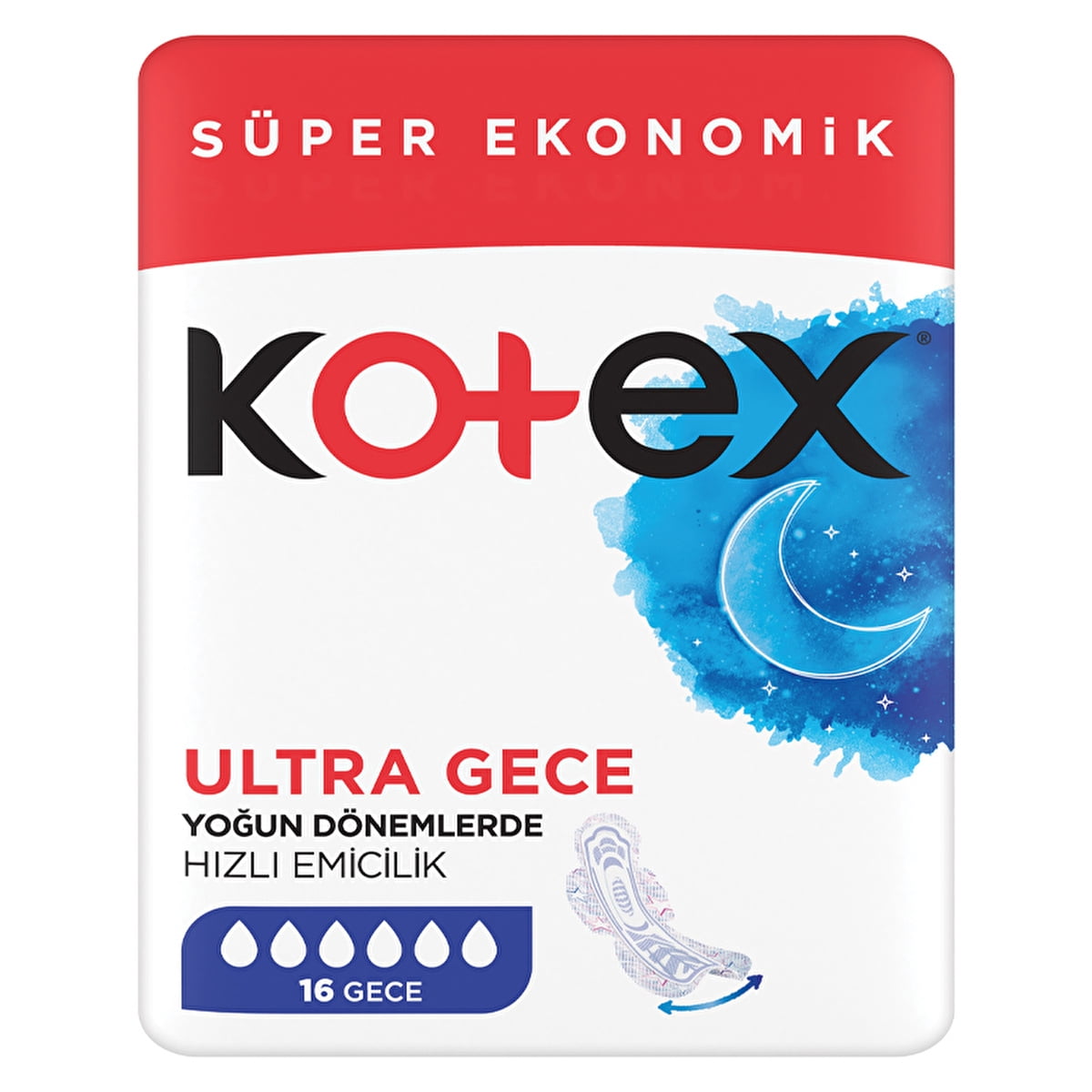 Kotex Ultra Night Hygienic Pads Night 16 Pack Super Economical ...