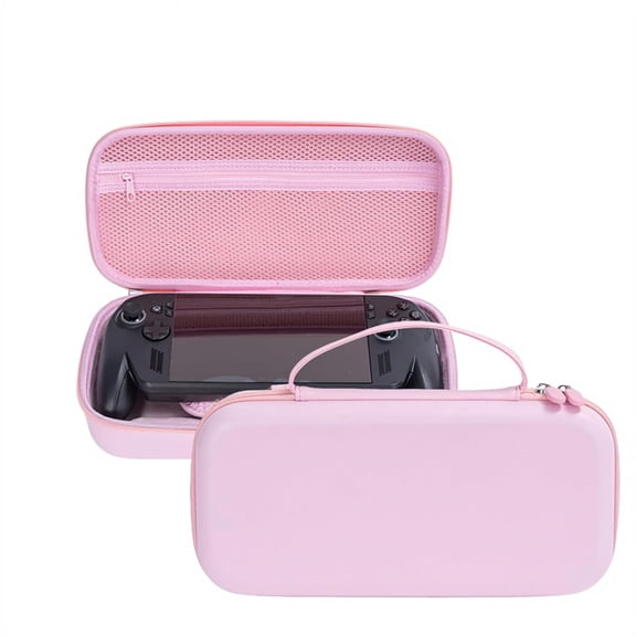 Kothab Carrying Case Compatible with XBOX ROG Handheld Consoles, Waterproof Shockproof Travel EVA Hard Shell Storage Bag (Pink)