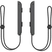 Kothab Lanyard Attachments Replacement Parts with Joy Con Controller Wrist Strap, Black, 2 Pack
