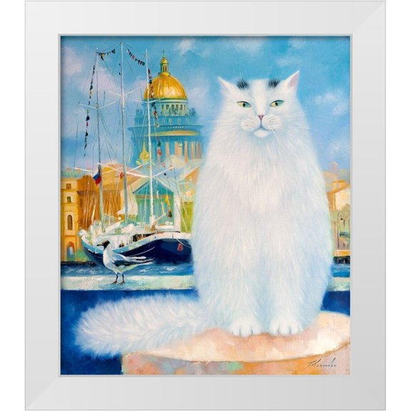 Kotinova, Galina 12x13 White Modern Wood Framed Museum Art Print Titled - Petersburg morning