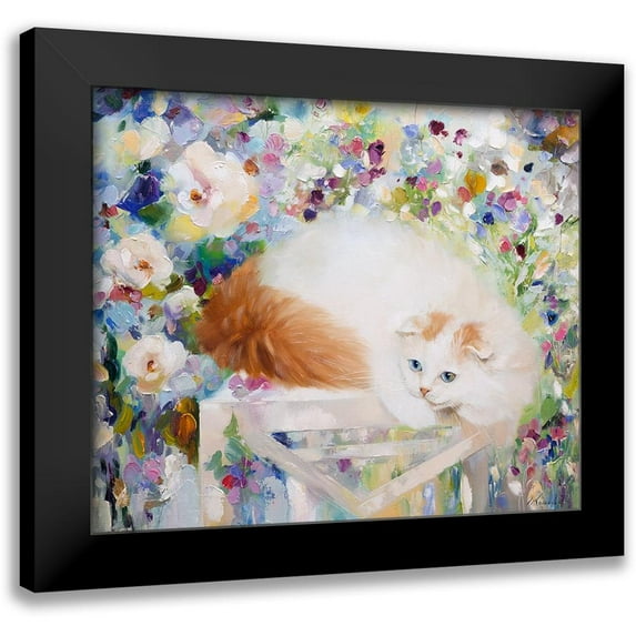Kotinova, Galina 23x20 Black Modern Framed Museum Art Print Titled - In the summer garden