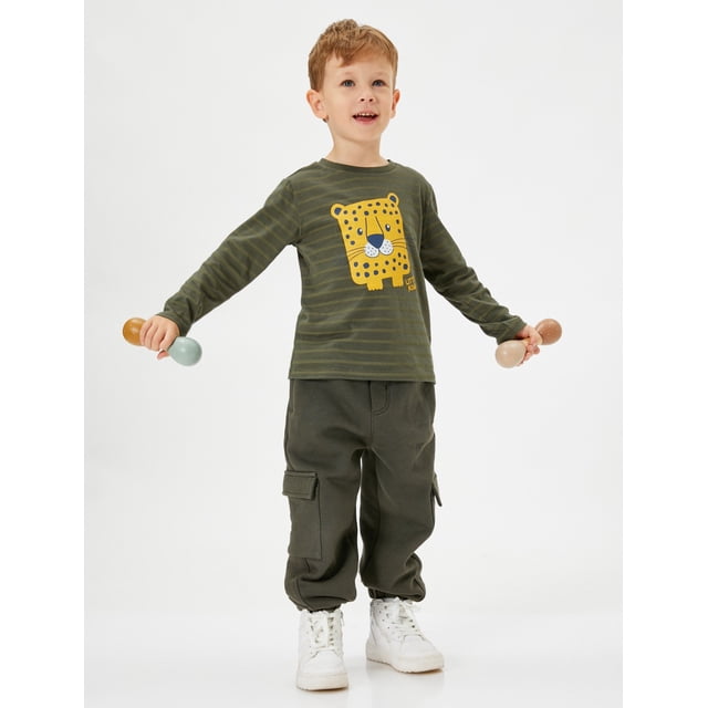 Koton Basic Jogger – Pantalón De Chándal Para Niños Con Interior Suave Y Cordón Ajustable (Talla 24/36 Meses)
