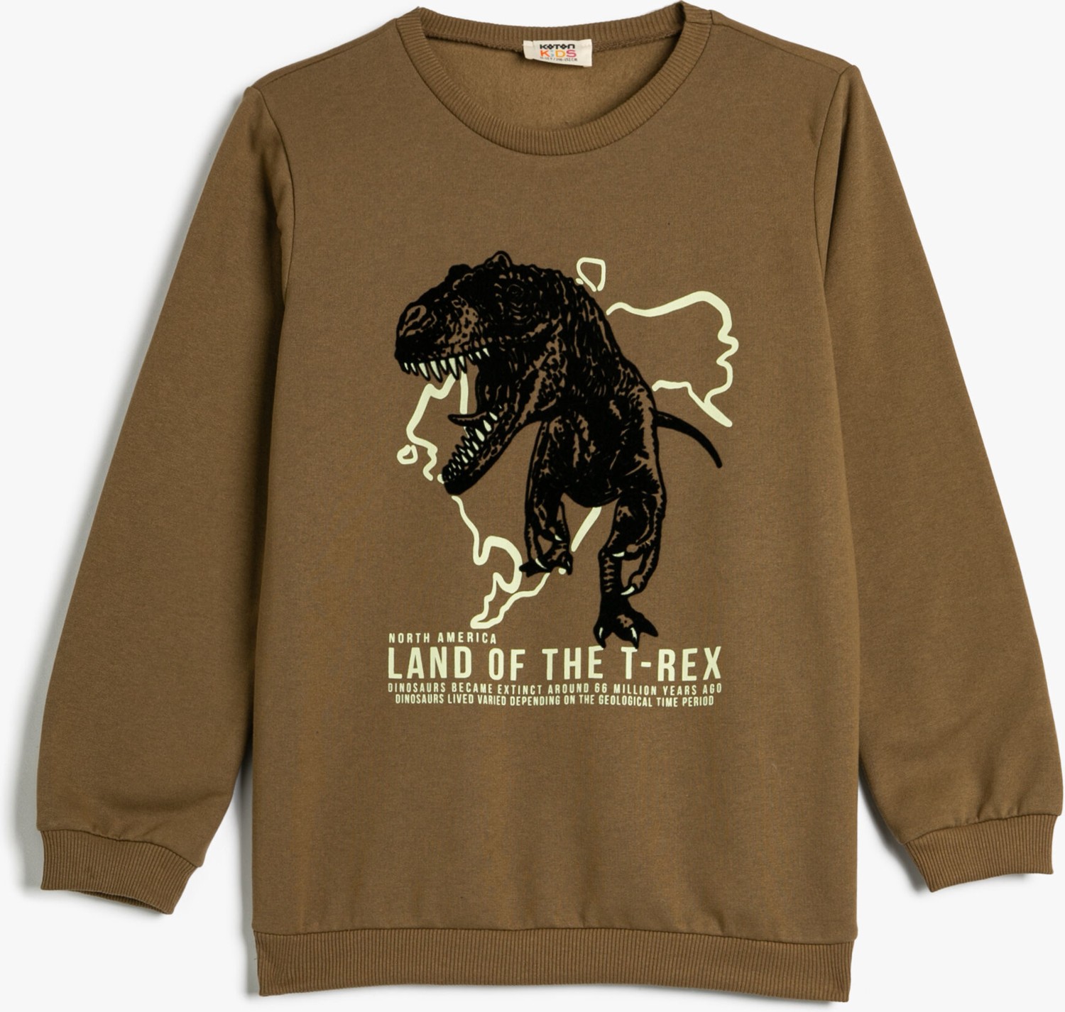 Maglietta Corta Bambini Koton - Stampa Dinosauro, Cotone 100%, Girocollo - Foto 2