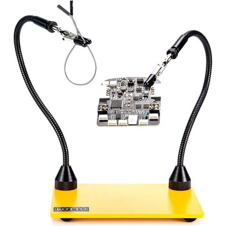 Kotto Third Hand Soldering Tool, PCB Holder Soldering Station, Two Magnetic Flexible Metal Arms