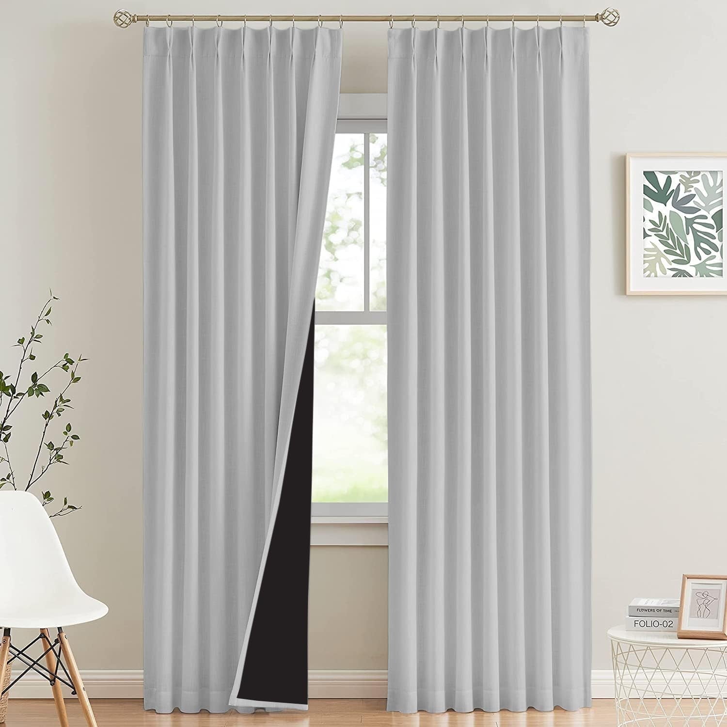 Curated visual reference: Blackout Window Treatments For Kids Rooms Reference: Kotton Culture 100 Blackout Curtain With Tiebacks Hooks Double Pinch