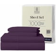 thumbnail image 1 of Kotton Culture 1000 TC Egyptian Cotton King Size 16" Deep Bed Sheet Set Plum Color, 1 of 5