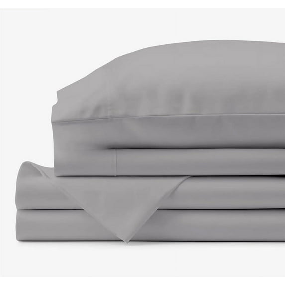 Kotton Culture 1000 TC Egyptian Cotton Custom Size Bed Sheet Set | Silver