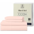 thumbnail image 1 of Kotton Culture 1000 TC Egyptian Cotton RV King Size 16" Deep Bed Sheet Set Peach Color, 1 of 5