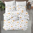 thumbnail image 1 of Kotton Culture 3Pc King Size Duvet Cover Set 100% Egyptian Cotton Sateen 600 TC Ultra Soft Premium Durable Comforter Cover Zipper Closure & Corner Ties, Forest Birds, 1 of 4