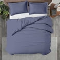 thumbnail image 1 of Kotton Culture 600 TC 100% Egyptian Cotton Duvet Cover (Mediterranean Blue, King, 3 Piece Set), 1 of 5