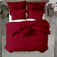 thumbnail image 1 of Kotton Culture 600 TC 100% Egyptian Cotton Duvet Cover (Burgundy, Queen, 1 Piece Duvet Cover Only), 1 of 8