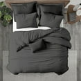 thumbnail image 1 of Kotton Culture 600 TC 100% Egyptian Cotton Duvet Cover (Gray, California King, 1 Piece Duvet Cover Only), 1 of 8