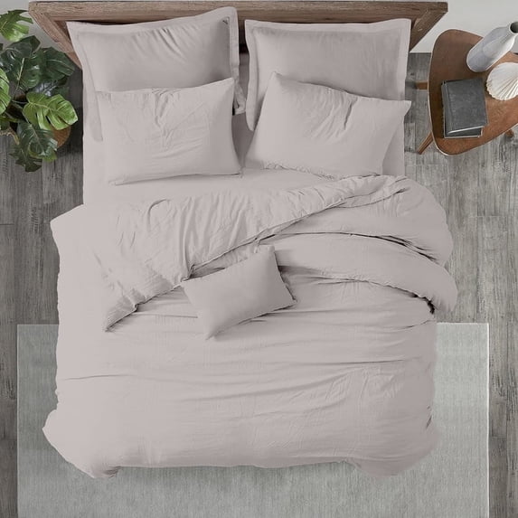 Kotton Culture 600 TC 100% Egyptian Cotton Duvet Cover (Silver, King, 1 Piece Duvet Cover Only)