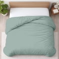 thumbnail image 1 of Kotton Culture 120"x120" 1 Pc Super King Plus/Super Oversize King Duvet Cover Only 100% Egyptian Cotton - 600 TC, Zipper Closure & Corner Ties - Fits Only Extra Large Inserts - Aqua Green, 1 of 8