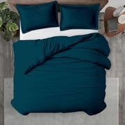 Kotton Culture 600 TC 100% Egyptian Cotton Duvet Cover Teal, Super Oversize King / Super King Plus, 1 Piece Only