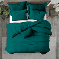 thumbnail image 1 of Kotton Culture 600 TC 100% Egyptian Cotton Duvet Cover (Teal, Twin/Twin-XL, 3 Piece Set), 1 of 8