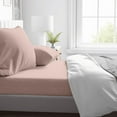 thumbnail image 1 of Kotton Culture 600 TC 4 Pc Sheet Set - 100% Egyptian Cotton 1 Flat sheet 1 Fitted sheet and 2 Pilowcases, 16' Deep Pocket (Blush,Queen), 1 of 7