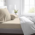 thumbnail image 1 of Kotton Culture 600 TC 4 Pc Sheet Set - 100% Egyptian Cotton 1 Flat sheet 1 Fitted sheet and 2 Pilowcases, 16' Deep Pocket (Ivory,King), 1 of 7