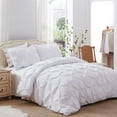 thumbnail image 1 of Kotton Culture 600 TC Pinch Pleated Duvet Cover 100% Egyptian Cotton with zipper (Oversized King, White) - 1 Piece, 1 of 7