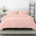thumbnail image 1 of Kotton Culture 600TC 1Pc Pinch Pleated Duvet Cover Only 100% Egyptian Cotton (Peach, Super Oversized King), 1 of 4
