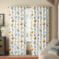 thumbnail image 1 of Kotton Culture Double Pinch Pleat Forest Bird Curtains Thermal Insulated Room Darkening Blackout Curtains for Window, Sliding Door, Patio Door, Home, Office, Nursery W(26"+26") L45 (2 Panels), 1 of 6