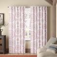 thumbnail image 1 of Kotton Culture Double Pinch Pleat Mandala Curtains Thermal Insulated Room Darkening Blackout Curtains for Window, Sliding Door, Patio Door, Home, Office, Nursery W(26"+26") L45 (2 Panels, Mandala), 1 of 8