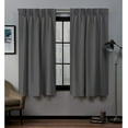thumbnail image 1 of Kotton Culture for Living Room 84 Inch Length 2 Panel Pinch Pleat Curtains with Tiebacks & Hooks Room Darkening Pinch Pleated Curtains for Living Room, Bedroom W(26"+26") L84 (2 Panels, Dark Grey), 1 of 9