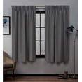 thumbnail image 1 of Kotton Culture Pinch Pleat Curtains with Tiebacks & Hooks Room Darkening Thermal Insulated Window Panels for Sliding Door, Patio Door, Living Room, Bedroom W(35"+35") L95 (2 Panels, Dark Grey), 1 of 9