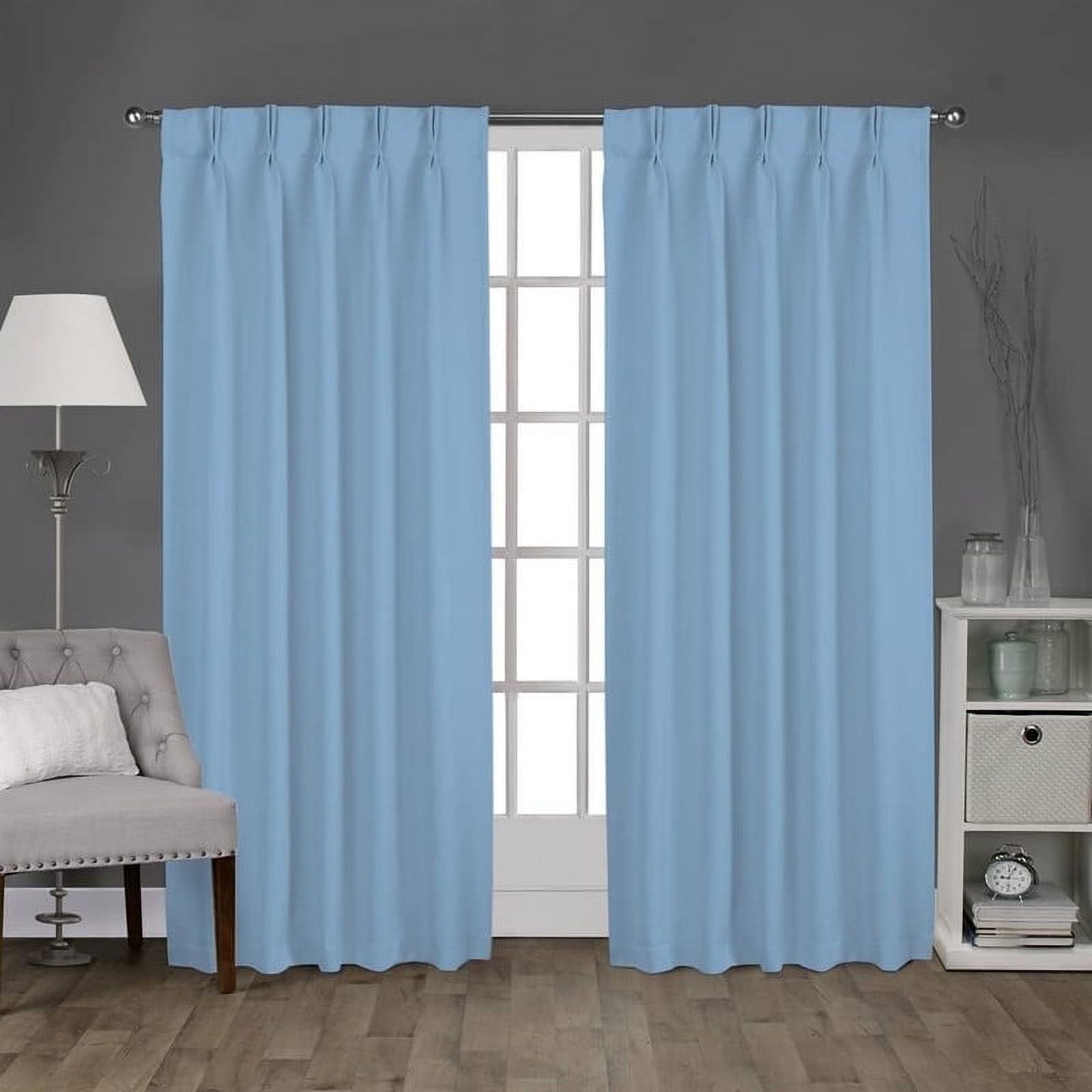 Kotton Culture Pinch Pleated Blackout Curtains for Traverse Rod Room
