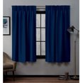 thumbnail image 1 of Kotton Culture Pinch Pleated Blackout Curtains for Traverse Rod Room Darkening Thermal Insulated Window Curtains for Sliding Door, Patio Door, Room Divider W(50"+50") L120 (2 Panels, Royal Blue), 1 of 8