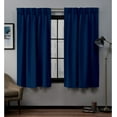 thumbnail image 1 of Kotton Culture Pleated Curtains with Hooks & Tiebacks Room Darkening Thermal Insulated Window Curtains for Sliding, Patio Door, Living Room, Nursery W(26"+26") L108 (2 Panels Combined, Royal Blue), 1 of 9
