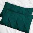 thumbnail image 1 of Kotton Culture Set of 2 Pillow Shams Pinch Set 100% Egyptian Cotton 600 TC (Pillow Shams Standard size (20"X26"), Teal), 1 of 6