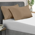 thumbnail image 1 of Kotton Culture Set of 2 Pillowcase Set 100% Egyptian Cotton 600 TC Premium Bedding (Taupe, Queen), 1 of 3