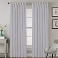 thumbnail image 1 of Kotton Culture Tab Top Semi Blackout Curtains Thermal Insulated Room Darkening Window Treatment Panels for Living Room, Patio Door, Bedroom (2 Panels, 52x95, Silver), 1 of 8