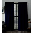 thumbnail image 1 of Kotton Culture Triple Pinch Pleat Semi Blackout Curtains Thermal Insulated Room Darkening Machine Washable Window Treatment Panels for Living Room, Patio Door, Bedroom (1 Panel, 42x108, Navy Blue), 1 of 1