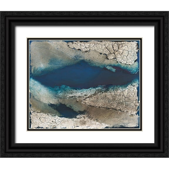 Kotyba, Marion 14x12 Black Ornate Wood Framed with Double Matting Museum Art Print Titled - Fiordo II