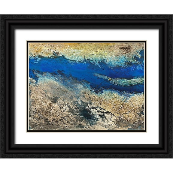 Kotyba, Marion 32x25 Black Ornate Wood Framed with Double Matting Museum Art Print Titled - Fiordo V