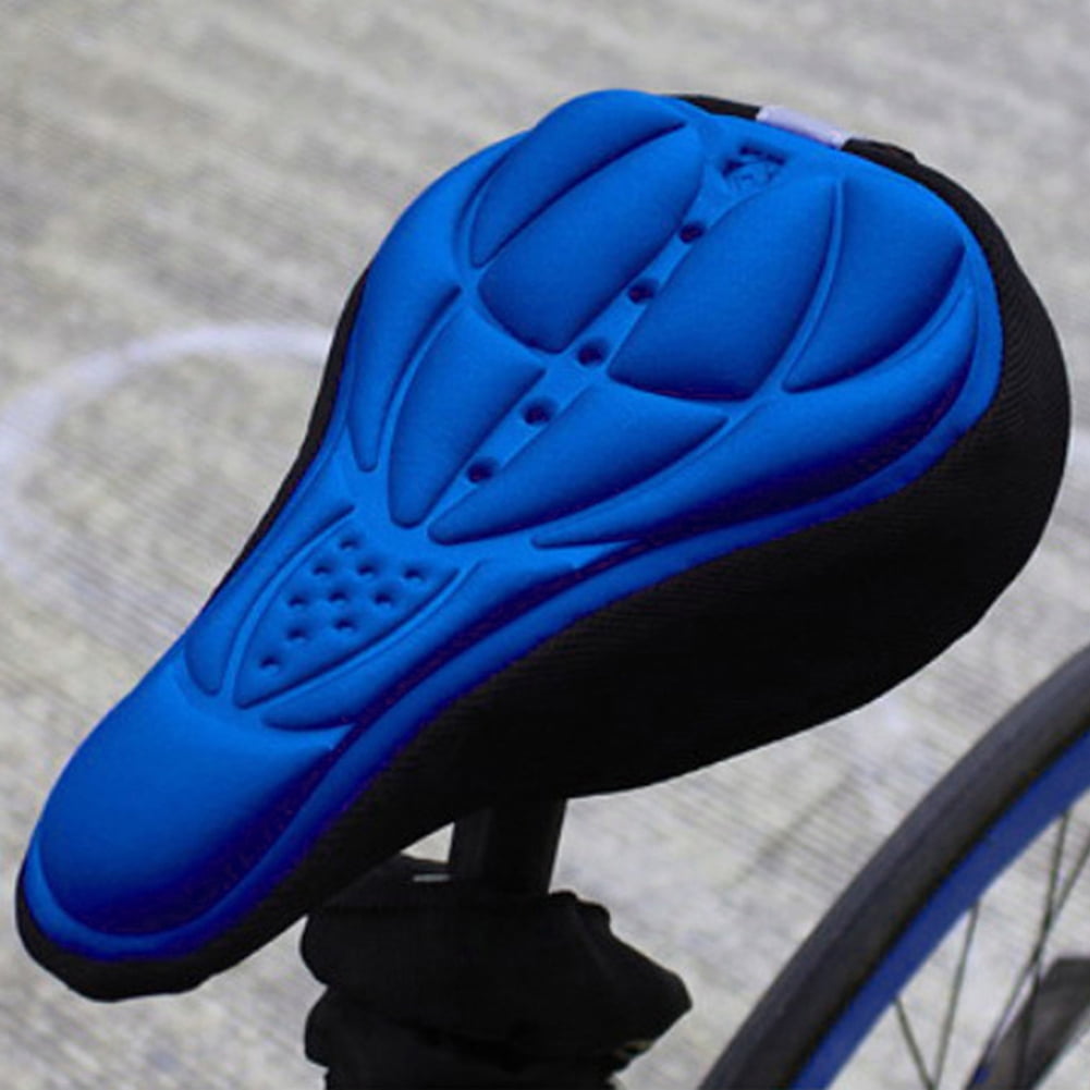 Kotyreds 3D Soft Bicycle Bike Seat Cover Sponge Outdoor Breathable Cushion Blue Walmart