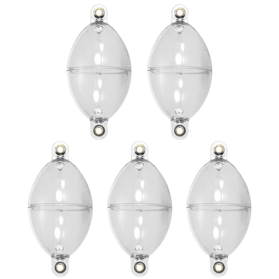 Kotyreds 5pcs Bubble Floats Hollow Ball Fishing Floating Buoy Bobber (Clear White)