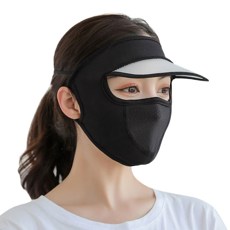 Kotyreds Ice Silk Sunscreen Full Face Mask UV Protection Cycling Sports  Beach Sun Hat Cap