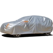 Kayme 6 Layers Waterproof Silver Matte Car Cover, Custom Fit for Mitsubishi Outlander/Montero Sport