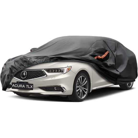 KouKou 7 Layers Sedan Car Cover Custom Fit Acura TLX (2014-2020) Waterproof All Weather for Automobiles, Full Exterior Covers Sun Rain Protection UV Protection Deliver About 3-10 Days