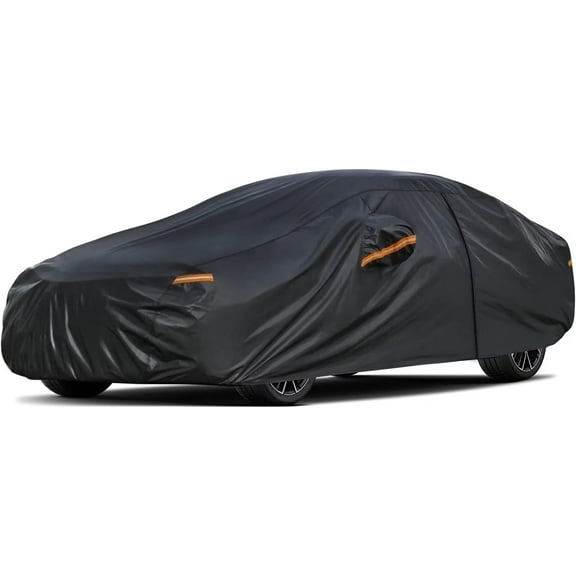 KouKou 7 Layers Sedan Car Cover Custom Fit Chevrolet Cavalier (1982-2022) Waterproof All Weather for Automobiles, Full Exterior Covers Sun Rain Protection UV Protection