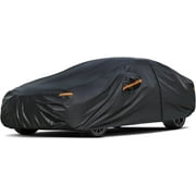 KouKou 7 Layers Sedan Car Cover Custom Fit Chevrolet Cavalier 1982-2022 Waterproof All Weather for Automobiles, Full Exterior Covers Sun Rain Protection UV Protection