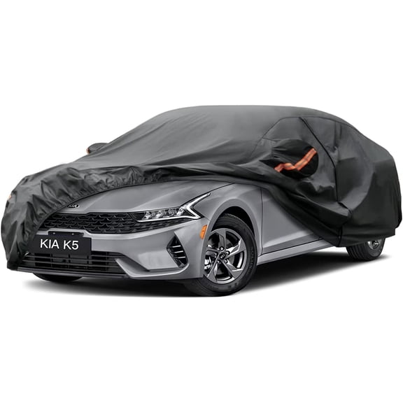 KouKou 7 Layers Sedan Car Cover Custom Fit Kia K5 (2020-2022) Waterproof All Weather for Automobiles, Full Exterior Covers Sun Rain Protection UV Protection Deliver About 3-10 Days