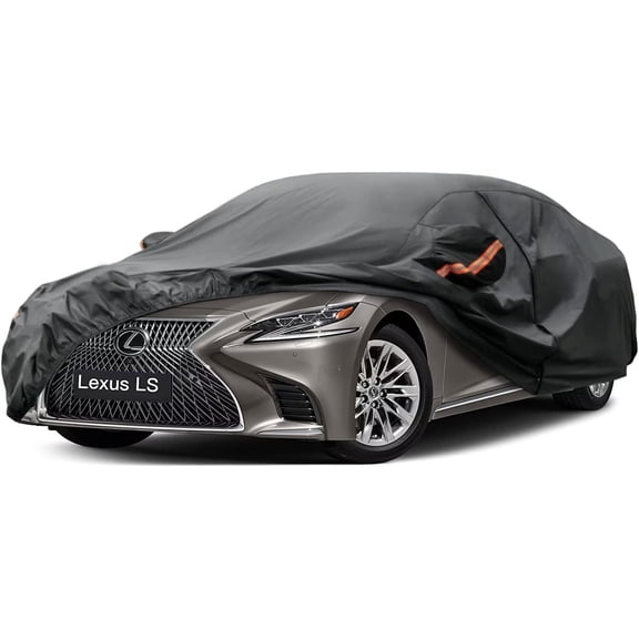 Kayme 7 Layers Sedan Car Cover Custom Fit Lexus LS (1989-2022) Waterproof All Weather for Automobiles, Full Exterior Covers Sun Rain Protection UV Protection (Deliver About 3-10 Days)